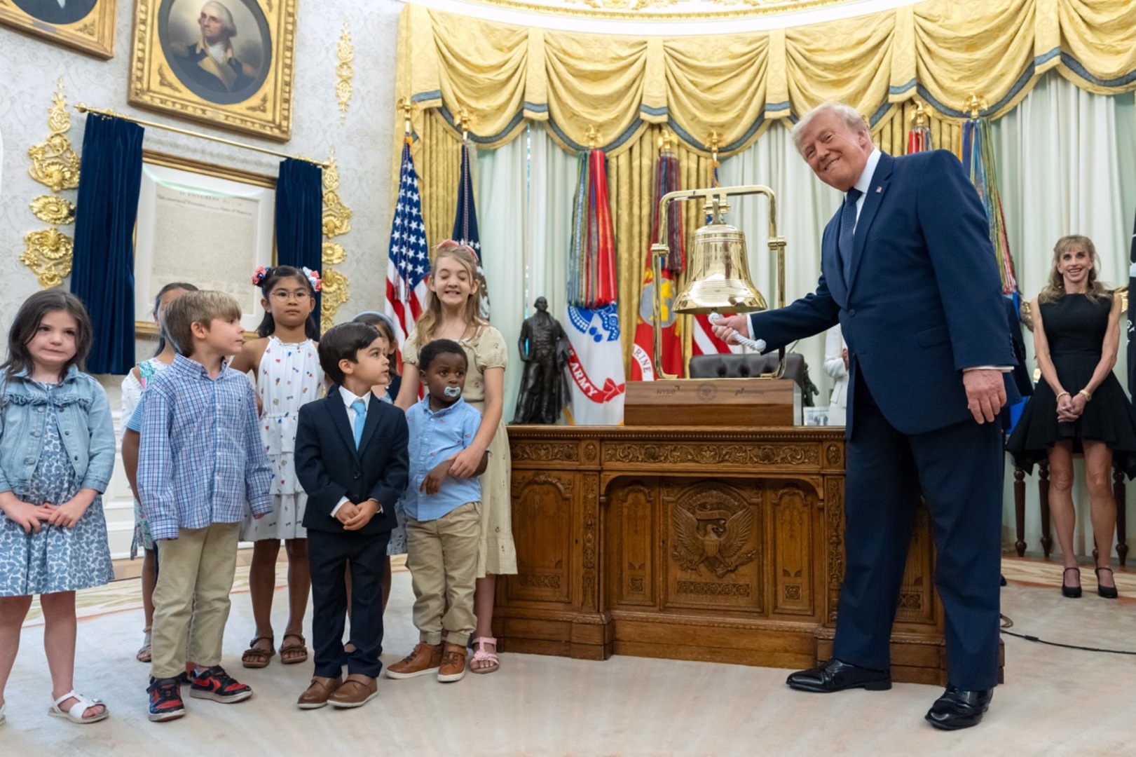 Video thumbnail for Trump rings in new ‘Trump Account’ investment accounts for children