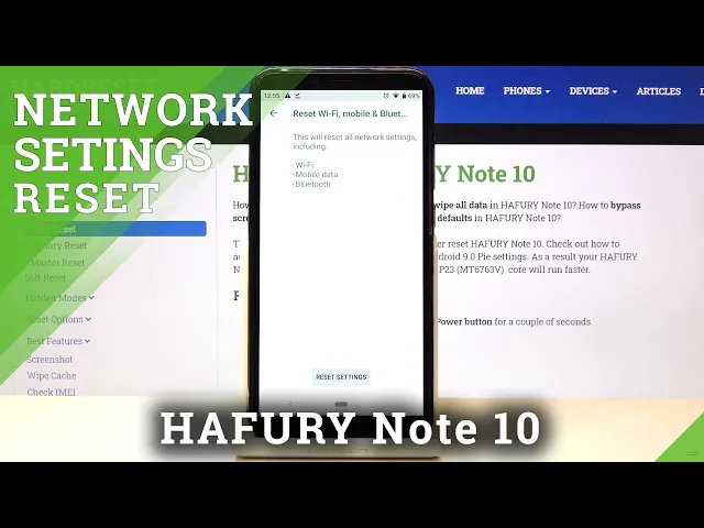 Video thumbnail for How to Reset Network Preferences on HAFURY Note 10 – Reset Network Settings