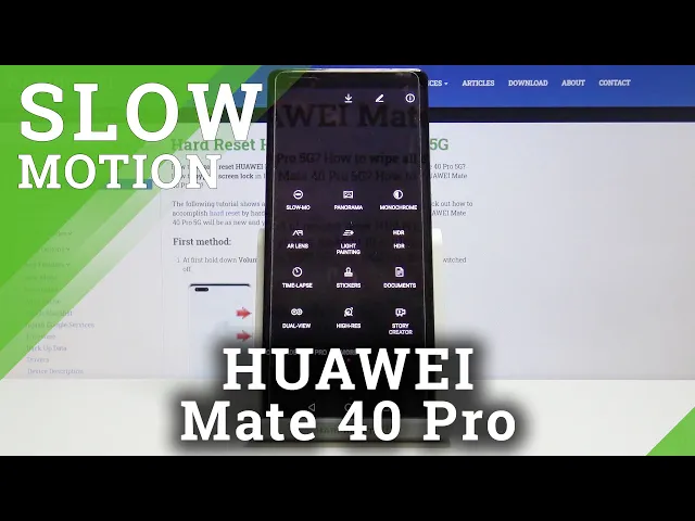 Video thumbnail for How to Record in Slow Motion on HUAWEI Mate 40 Pro