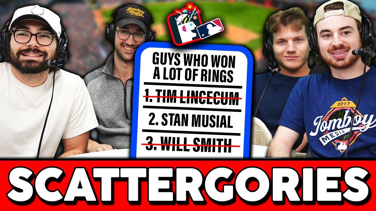 Video thumbnail for Naming MLB winning players that aren't Yankees or Red Sox (Scattegories)