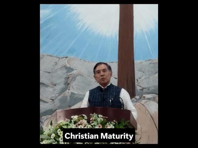 Video thumbnail for Christian Maturity by Rev Dr P Bonny Resu