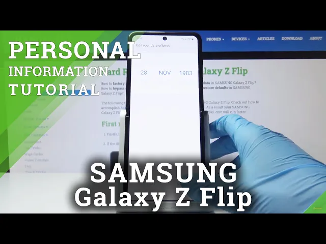 Video thumbnail for Personal Information in SAMSUNG Galaxy Z Flip – Type Private Info’s