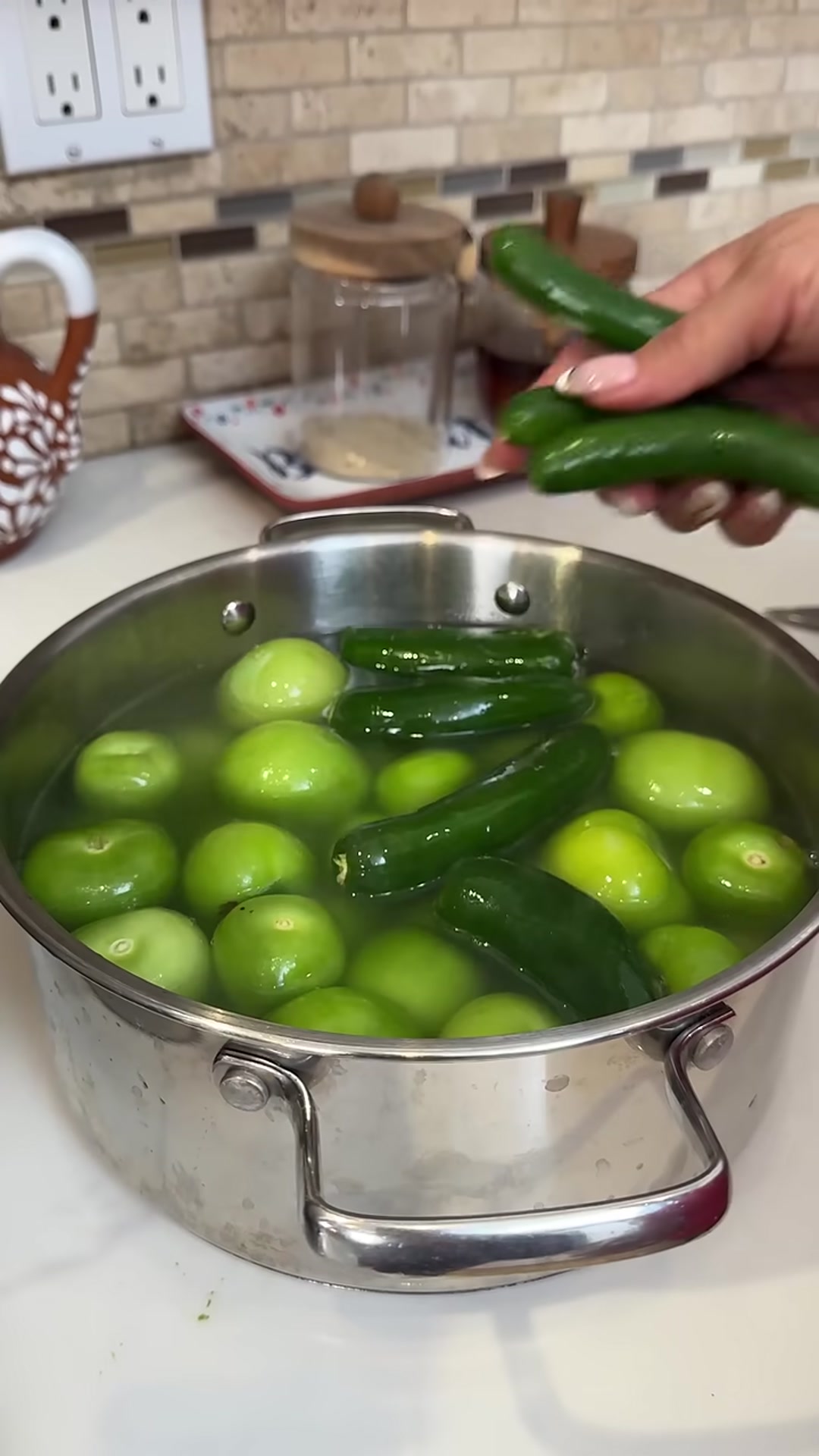 Video thumbnail for Chicken en Salsa Verde for tamales 🫔(720P HD)