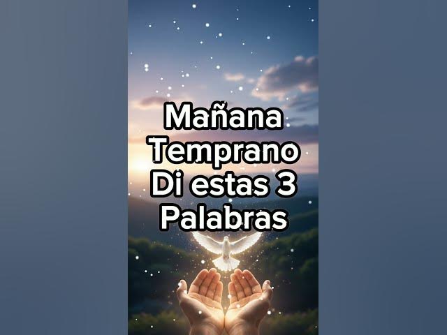 Video thumbnail for Mañana temprano di estas 3 cosas