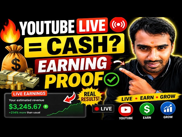 Video thumbnail for YouTube Live Stream Earning Proof – How I Make Money on YouTube (Real Results!)