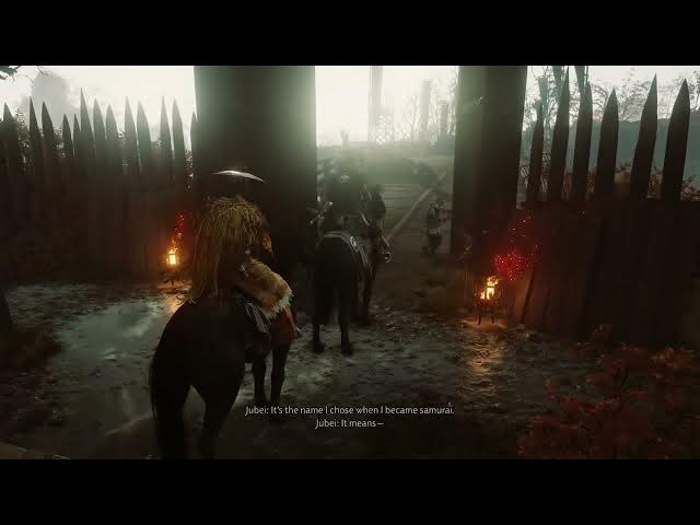 Video thumbnail for Ghost of Yotei - The Oni: Enter The Matsumae Outpost Atsu "I'm His Long Lost Sister" | Junpei Choice