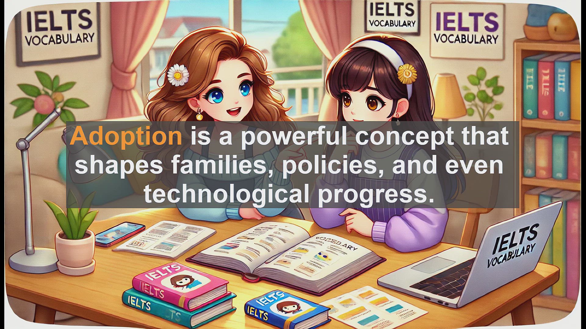 'Video thumbnail for 5000 Must Know IELTS 8.0 Vocabulary - Exploring 'Adoption': Enhancing Your IELTS Vocabulary'