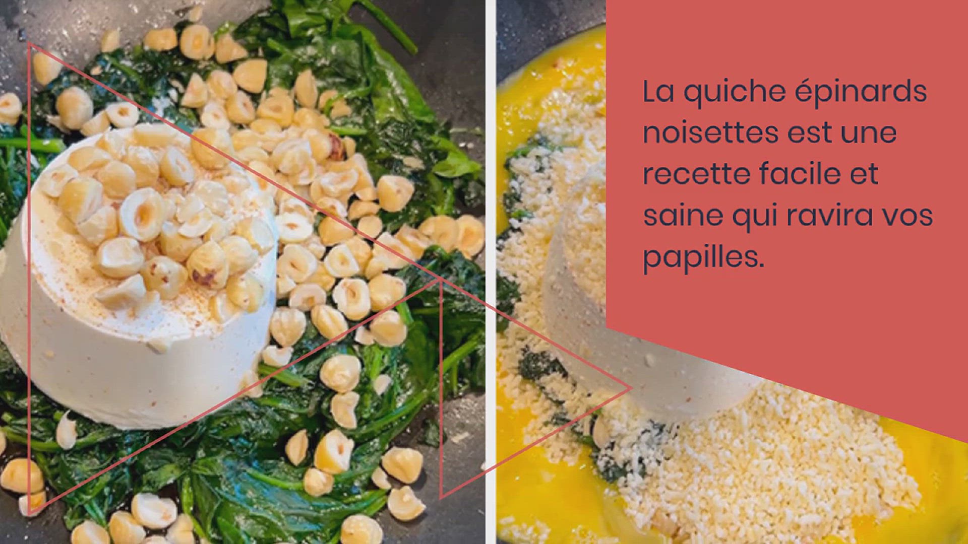 Video thumbnail for QUICHE ÉPINARDS NOISETTES | RECETTE VÉGÉTARIENNE: