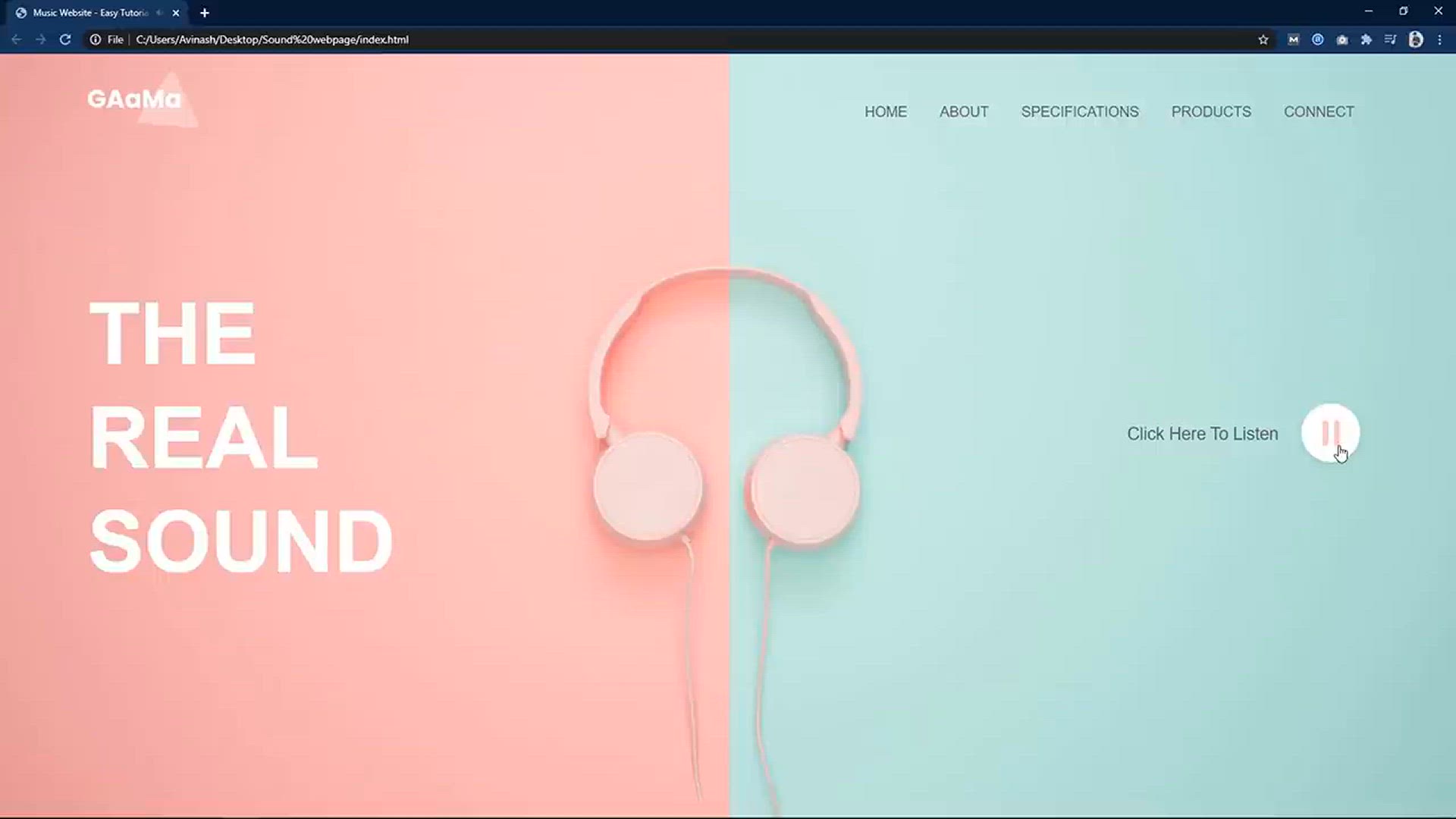 'Video thumbnail for How To Make A Music Website Using HTML CSS JavaScript _ Add Music In HTML Website'