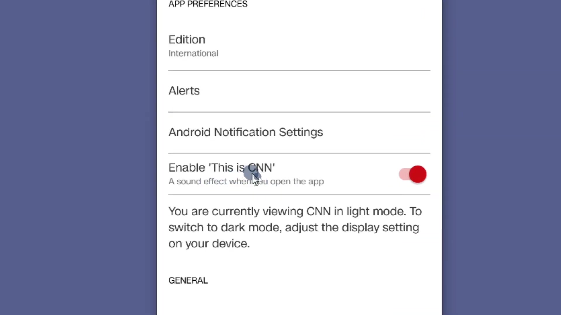 'Video thumbnail for How To Disable This Is CNN Sound Effects On CNN App'