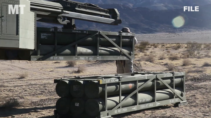 Video thumbnail for Army requests 133,000 GMLRS rockets by 2034