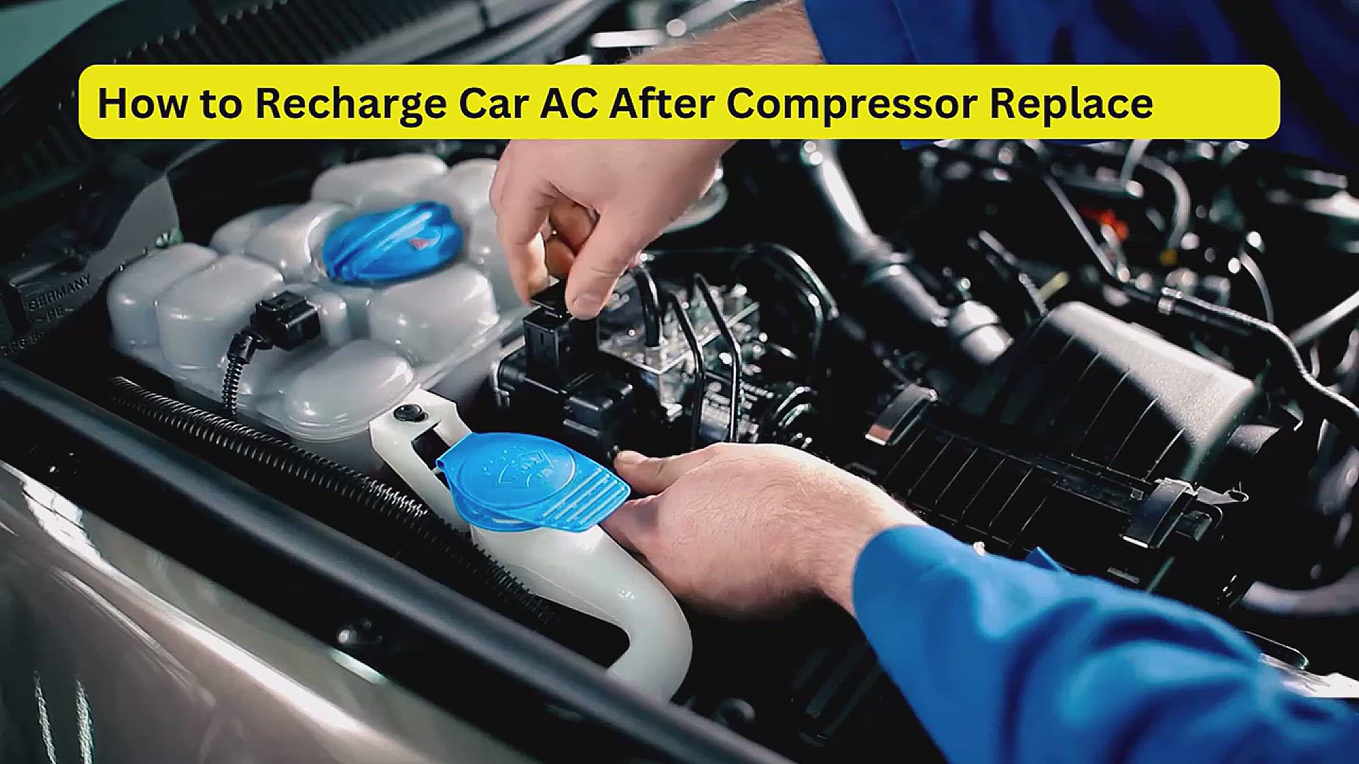 'Video thumbnail for How To Recharge Car AC After Compressor Replacement'