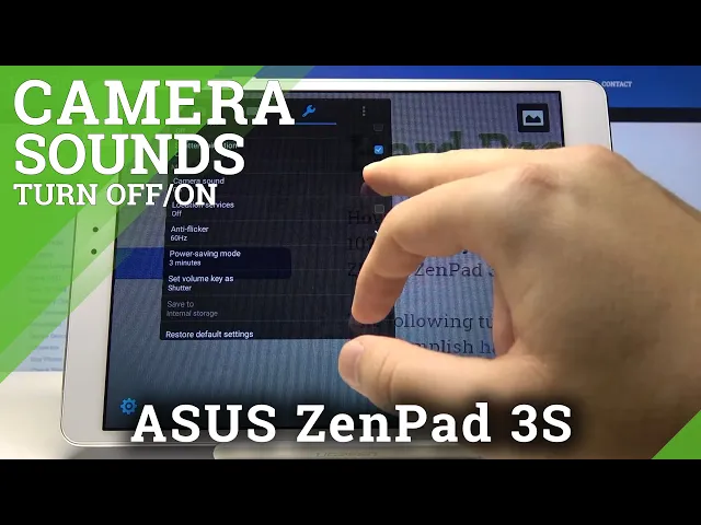 Video thumbnail for How to Turn Off Camera Sounds in ASUS Zenpad 3s – Camera Shutter Sound