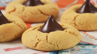 'Video thumbnail for Peanut Butter Kiss Cookies'