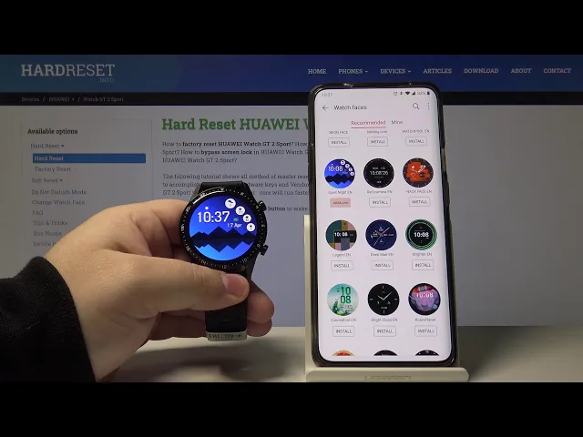 Video thumbnail for How to Install Watch Face in HUAWEI Watch GT2 Sport - Download More Watch Faces