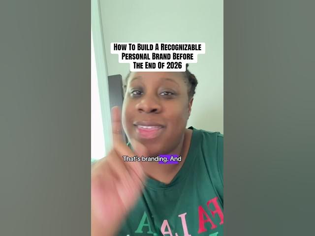Video thumbnail for How to build a recognizable personal brand before the end of 2026 #personalbranding #contentcreator