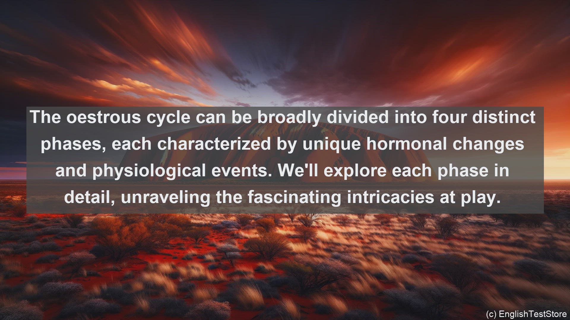 'Video thumbnail for Oestrous cycle in science  definition and examples'