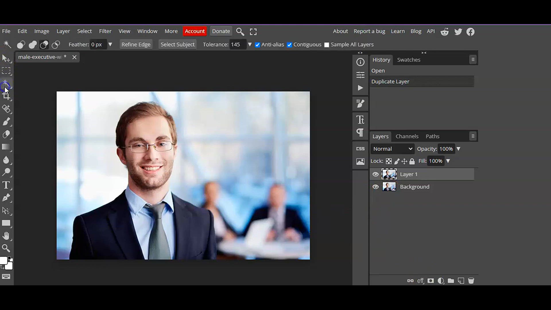 'Video thumbnail for How to add white outline in photopea l Photopea tutorial l easy canva'