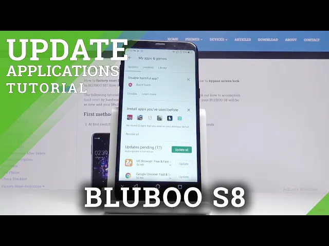 Video thumbnail for How To Update Apps In Bluboo S8 – Install Updates
