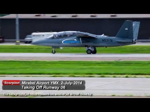 Video thumbnail for Textron AirLand Scorpion Jet N531TA at Mirabel Airport YMX/CYMX - HD