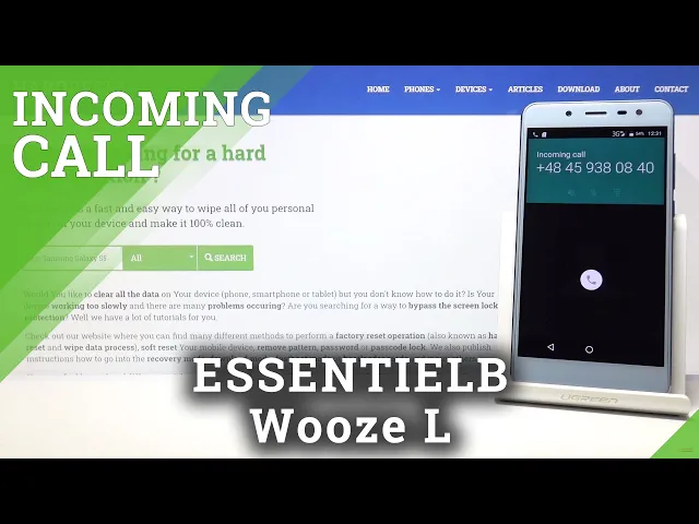Video thumbnail for Incoming Call on EssentielB Wooze L - Default Ringtone & Call Settings