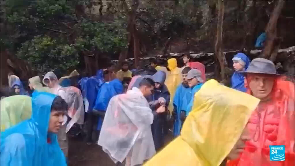 Video thumbnail for El Niño rains in Peru disrupt access to Machu Picchu