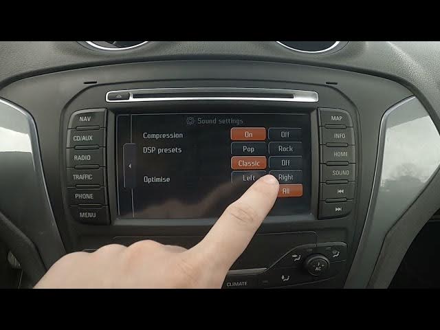Video thumbnail for How to Select Equalizer Preset in Ford Mondeo IV ( 2007 - 2014 ) | Change Radio Preferences