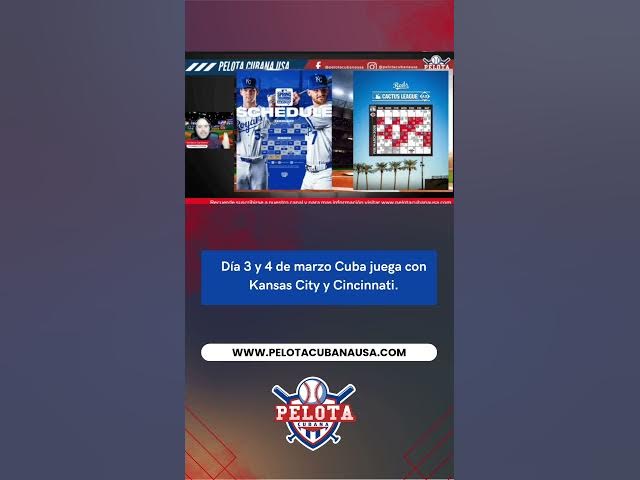 Video thumbnail for El equipo Cuba tiene programados dos juegos de exhibición en Arizona.