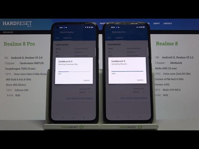 Video thumbnail for Realme 8 Pro vs Realme 8 GPU Benchmark OpenCL on – Geekbench 5 Performance Test