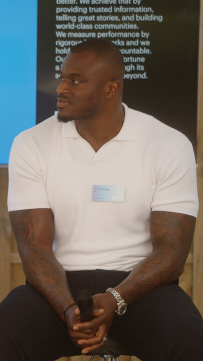 Video thumbnail for NFL's Efe Obada on overcoming imposter syndrome: "Everyone told me that I didn't belong"