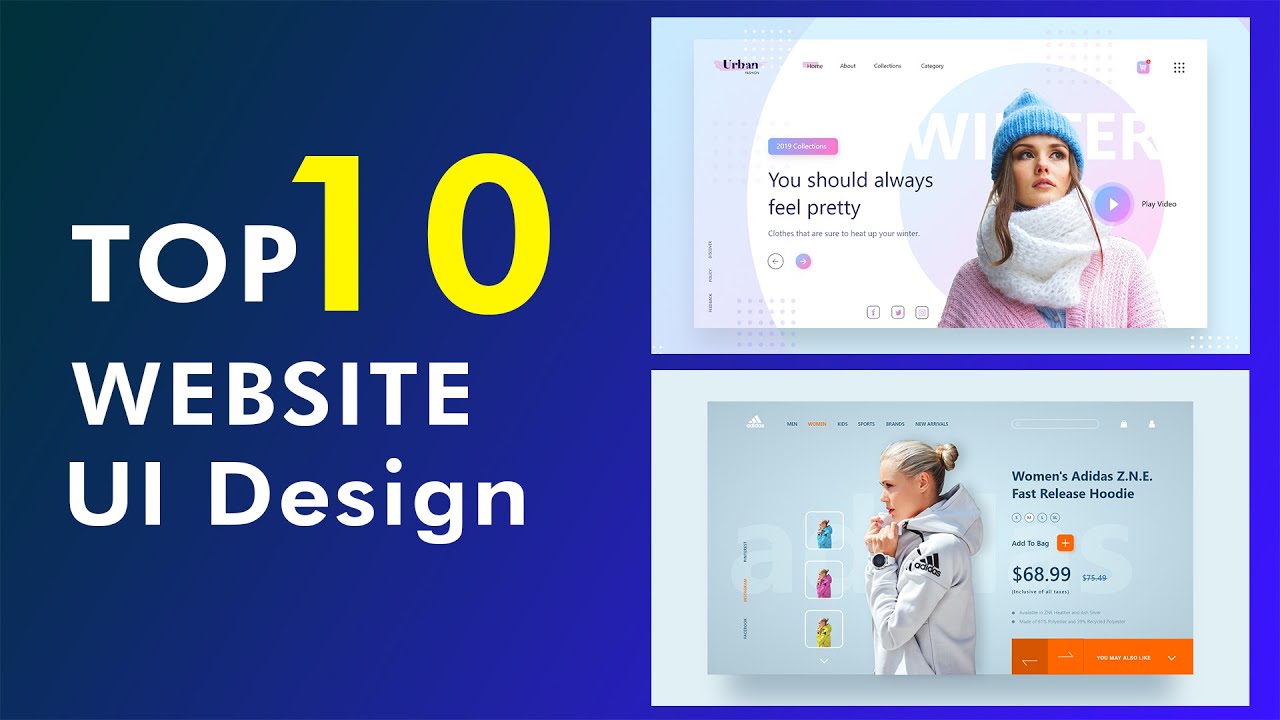 'Video thumbnail for Top 10 Website UI Design Tutorials 2023'