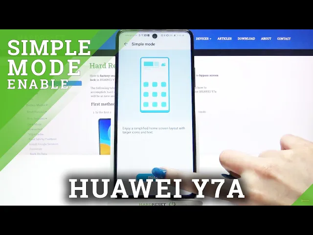 Video thumbnail for How to Use HUAWEI Y7A in Easy Mode – Turn On Easy Mode