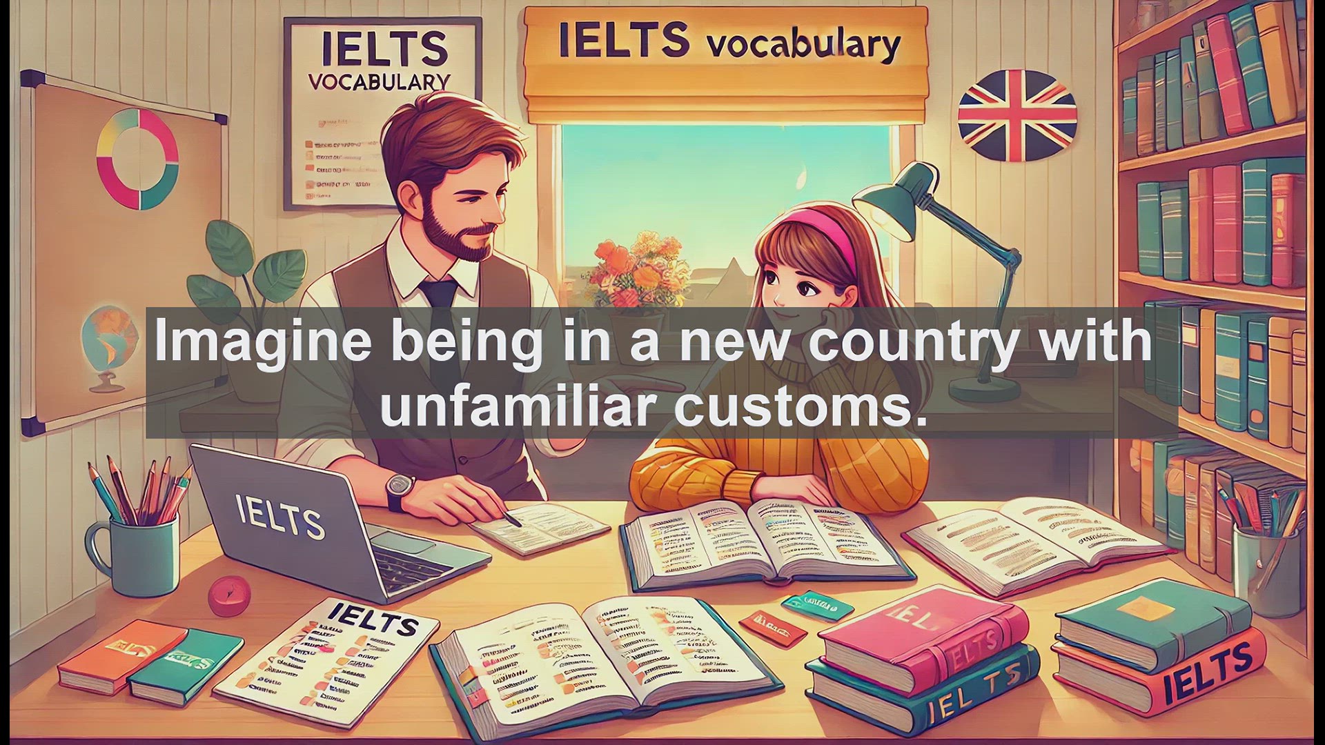 'Video thumbnail for 5000 Must Know IELTS 8.0 Vocabulary - Understanding 'Accustom': A Key Word for IELTS Success'