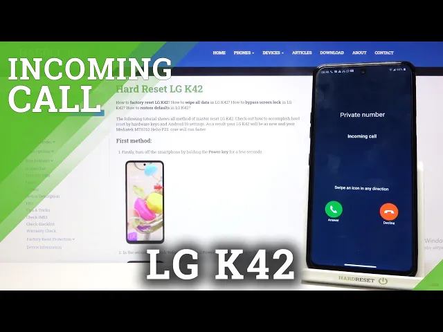 Video thumbnail for LG K42 - Incoming Call Screen | Default Ringtone & Options Review