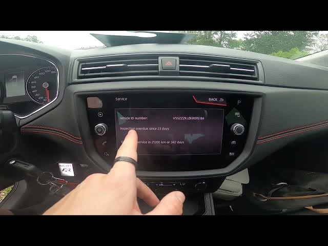 Video thumbnail for How to Check Service Info in Seat Ibiza V ( 2017 - now ) - Find Maintenance Info