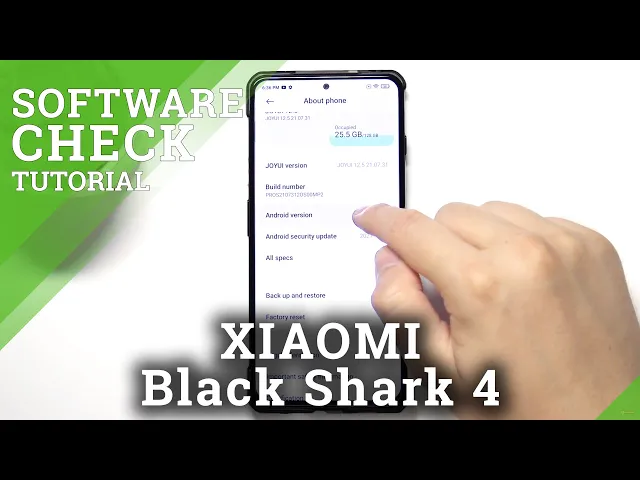 Video thumbnail for How to Check Android Version in XIAOMI Black Shark 4 - Easter Egg Android