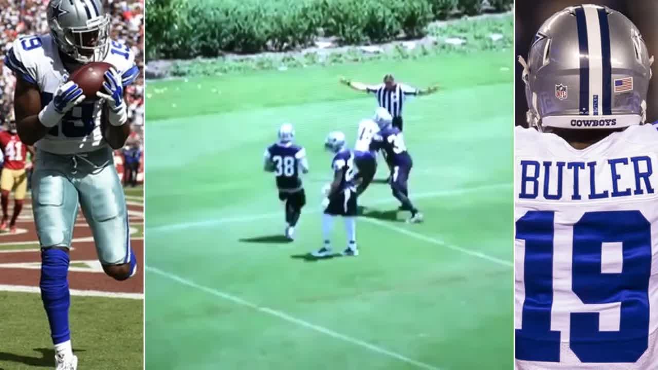 Video thumbnail for law nation sports: brice butler cowboys workouts vs nolan carroll