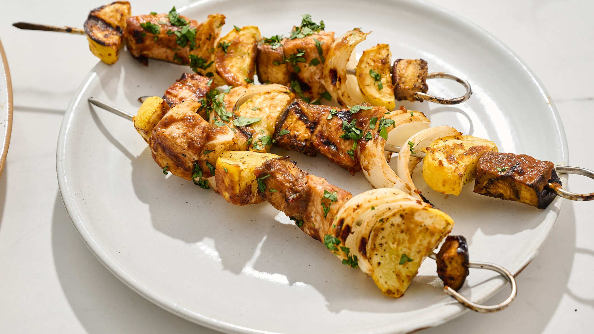 Video thumbnail for Summer Swordfish Kebabs Recipe