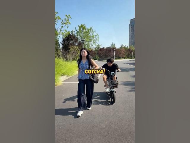 Video thumbnail for She Outsmarted a Thief… and Stole HIS Ride! 🚴💨 #funny #storymoment #viralvideos#shorts#humor