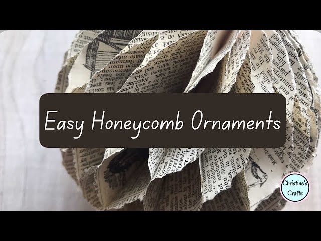 'Video thumbnail for How to make Honeycomb ornaments for Christmas'