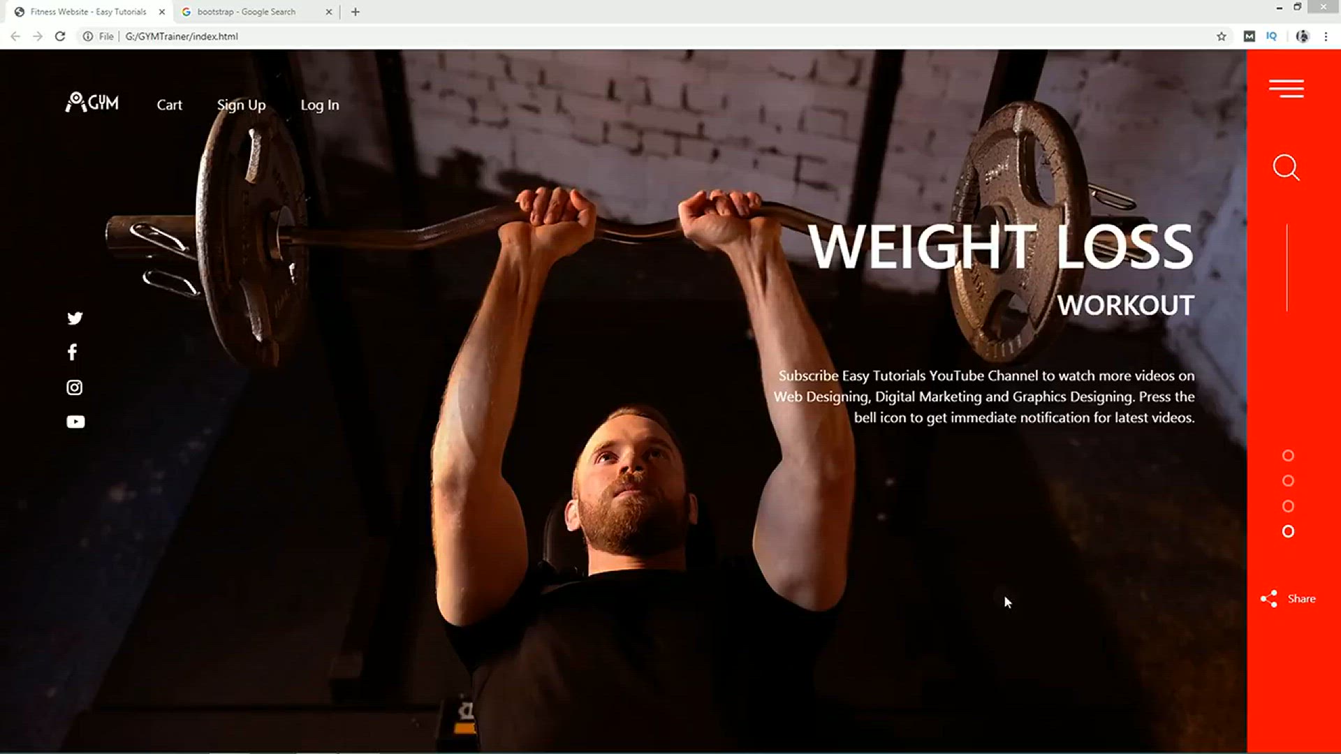 'Video thumbnail for How To Create A Website Using HTML CSS And Bootstrap _ Latest Website Design'
