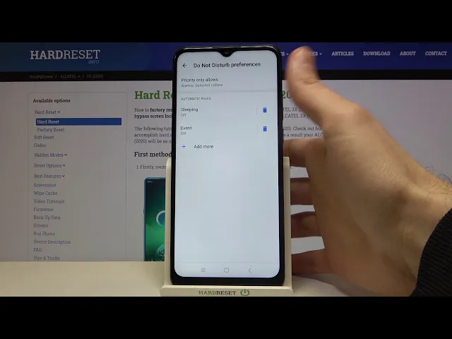 Video thumbnail for How to Activate Do Not Disturb Mode in ALCATEL 3X (2020) – Enable DND Mode