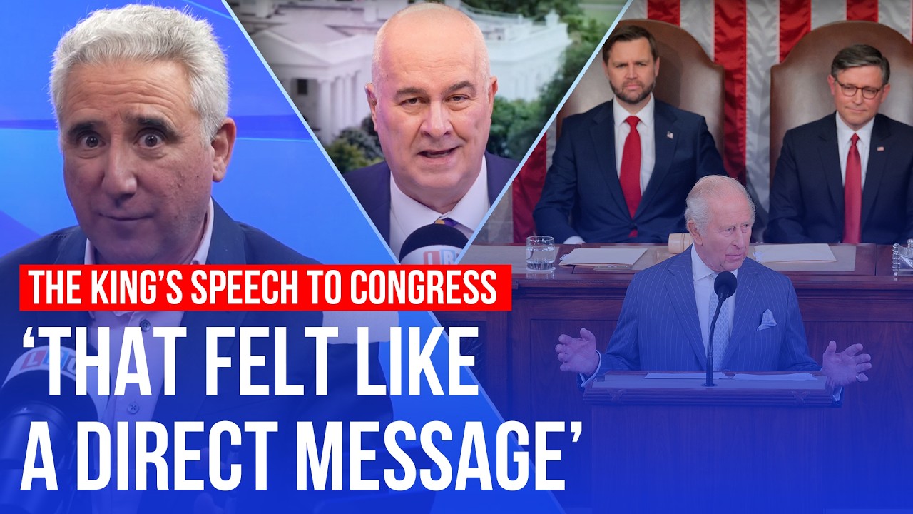 Video thumbnail for King Charles' 'carefully crafted' speech to US Congress | Instant reaction