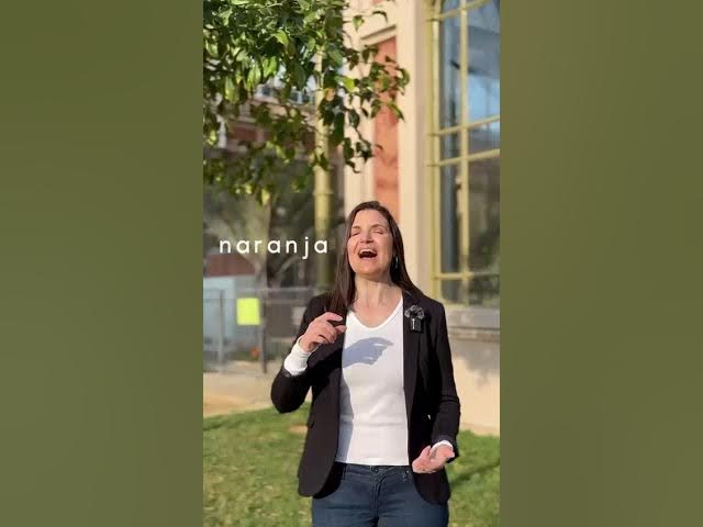 Video thumbnail for How do we say orange in Spanish?