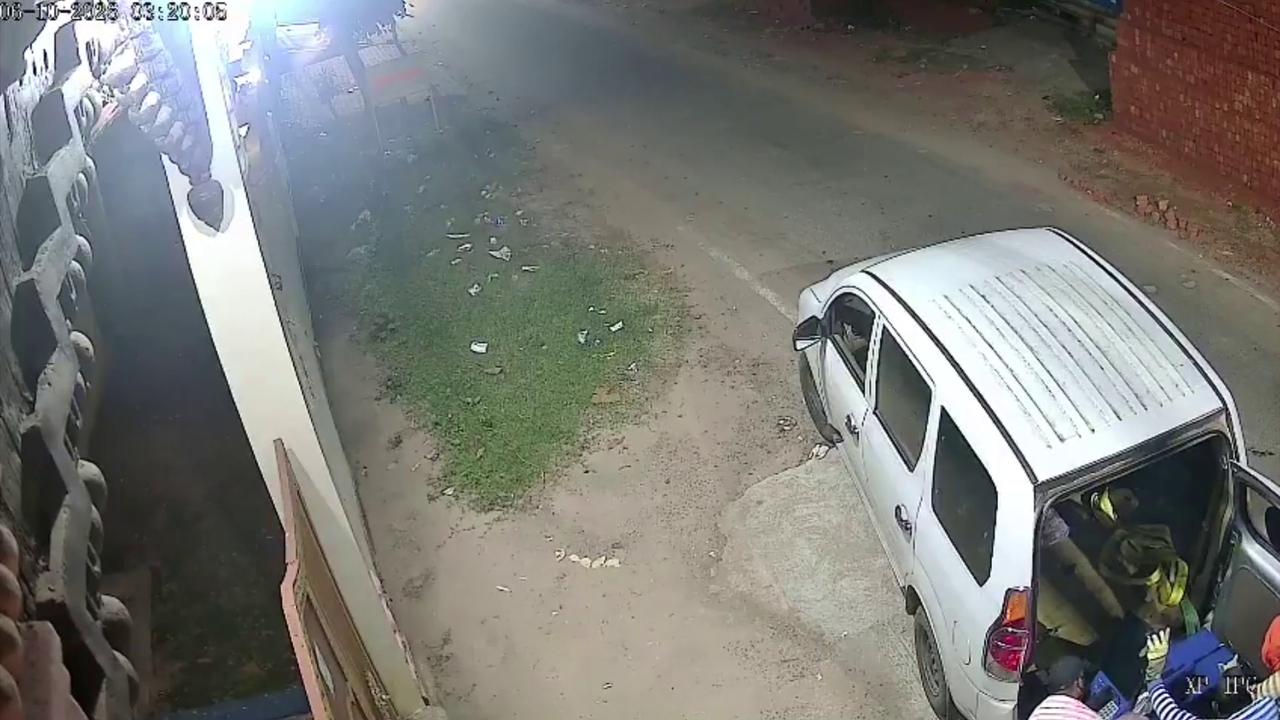 Video thumbnail for India: Late-night ATM heist turns bizarre as thieves rip out entire machine, drive away with it.