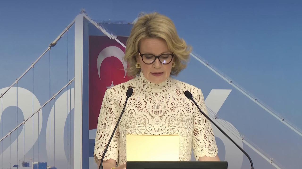 Video thumbnail for Türkiye: Empowering women in work strengthens economy, resilience: Belgian queen.