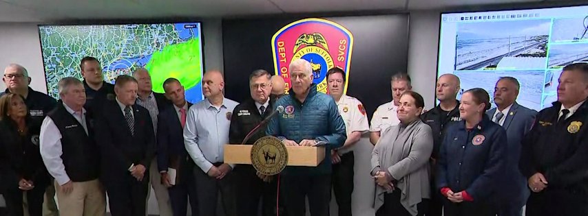 Video thumbnail for LIVE UPDATES: ‘Storm will be more impactful than previously thought.’ Nassau, Suffolk executives provide nor’easter
