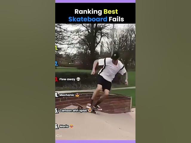 Video thumbnail for Ranking the best skateboard fails
