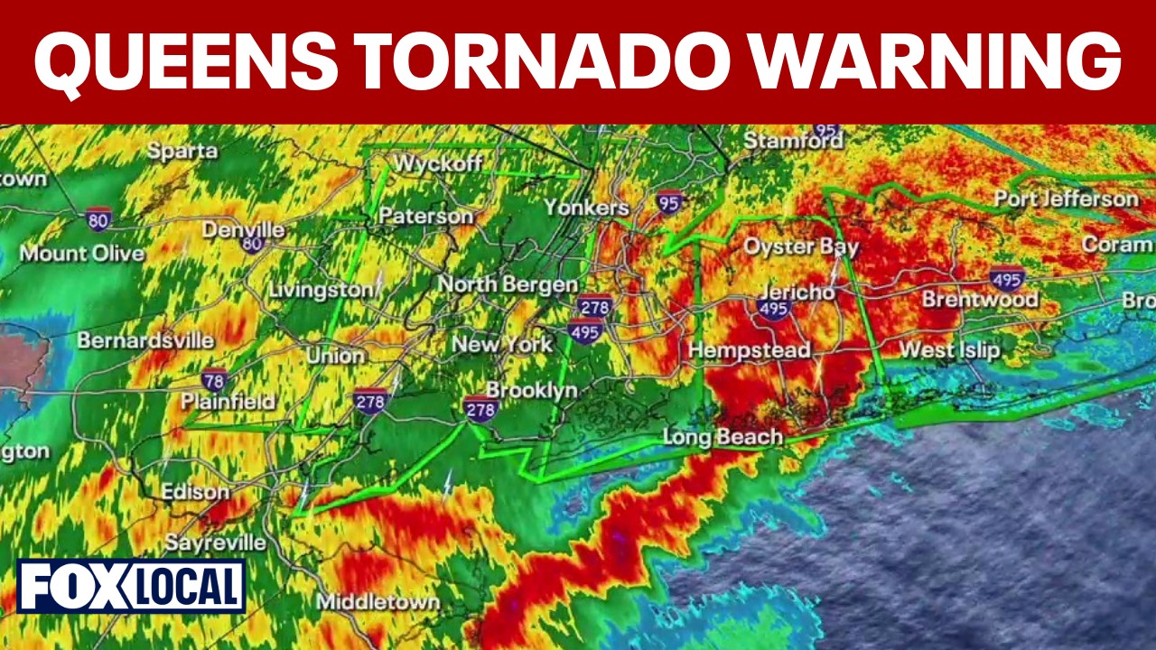 Video thumbnail for Tornado warning issued in Queens, Nassau County