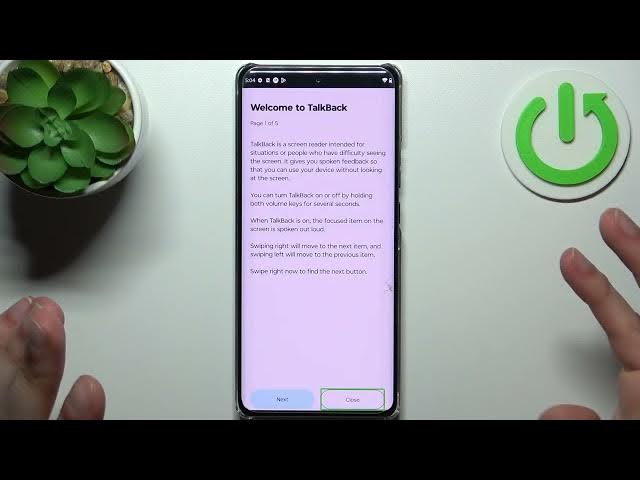 Video thumbnail for How to Switch On & Off Talkback on MOTOROLA Moto X40?